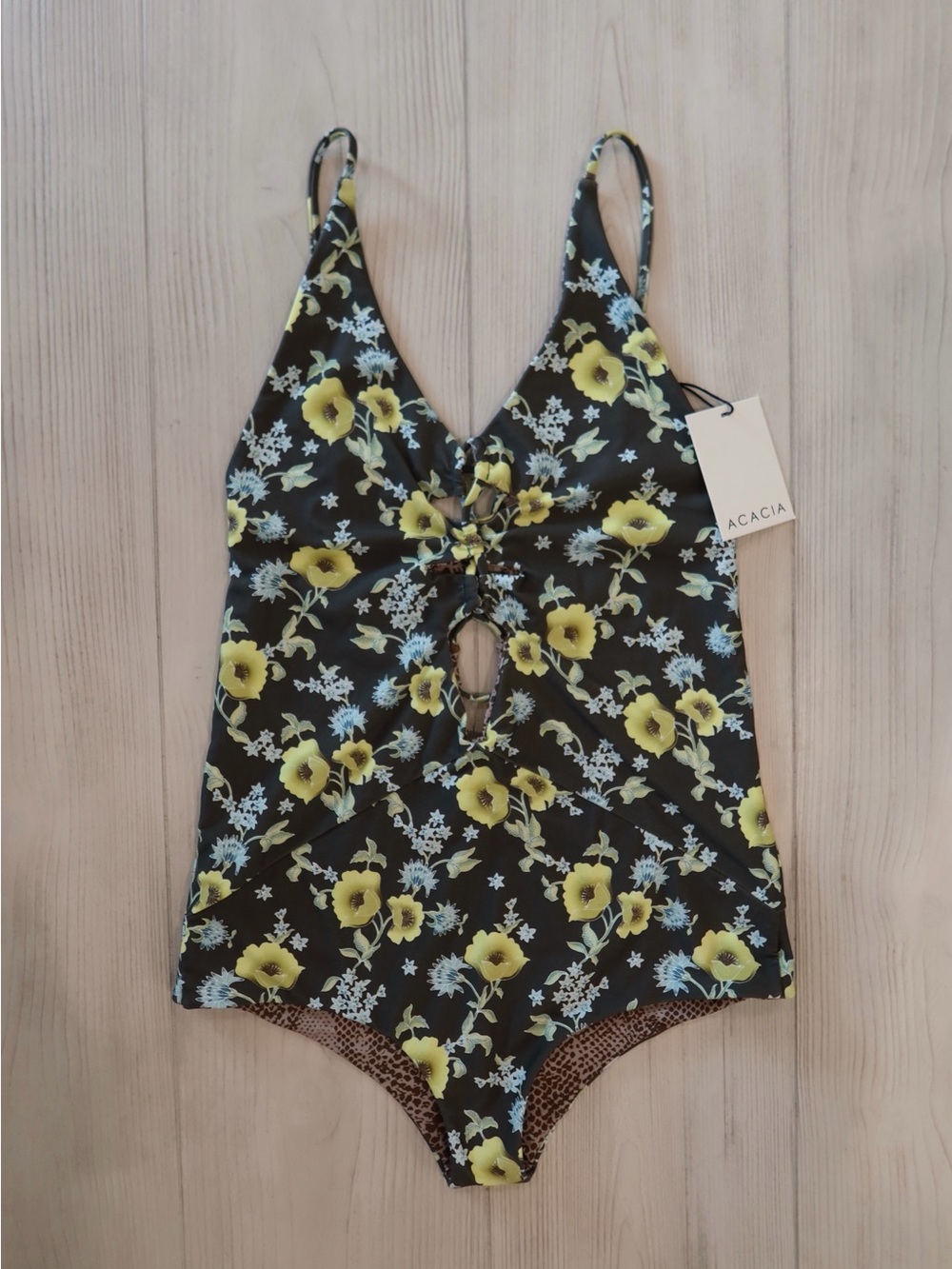 acacia swimwear Kokomo One Piece Swimsuit in Citrine